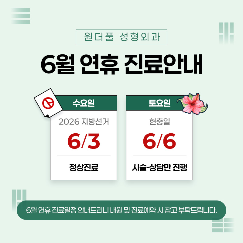 6월 연휴 일정